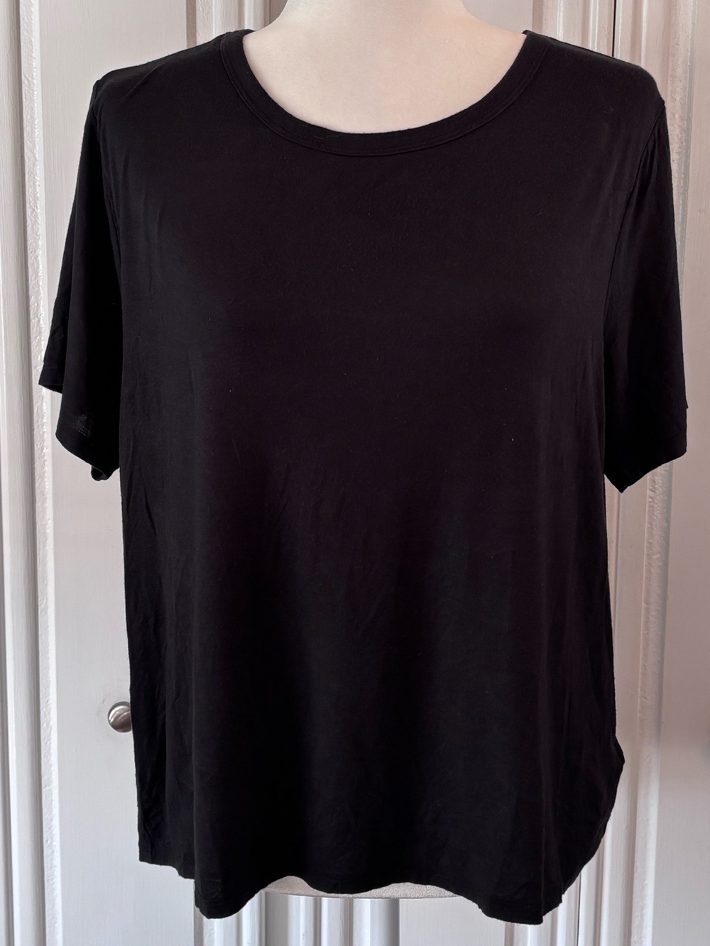 Lucky Brand Women's Black Short Sleeve Crew Tee XL